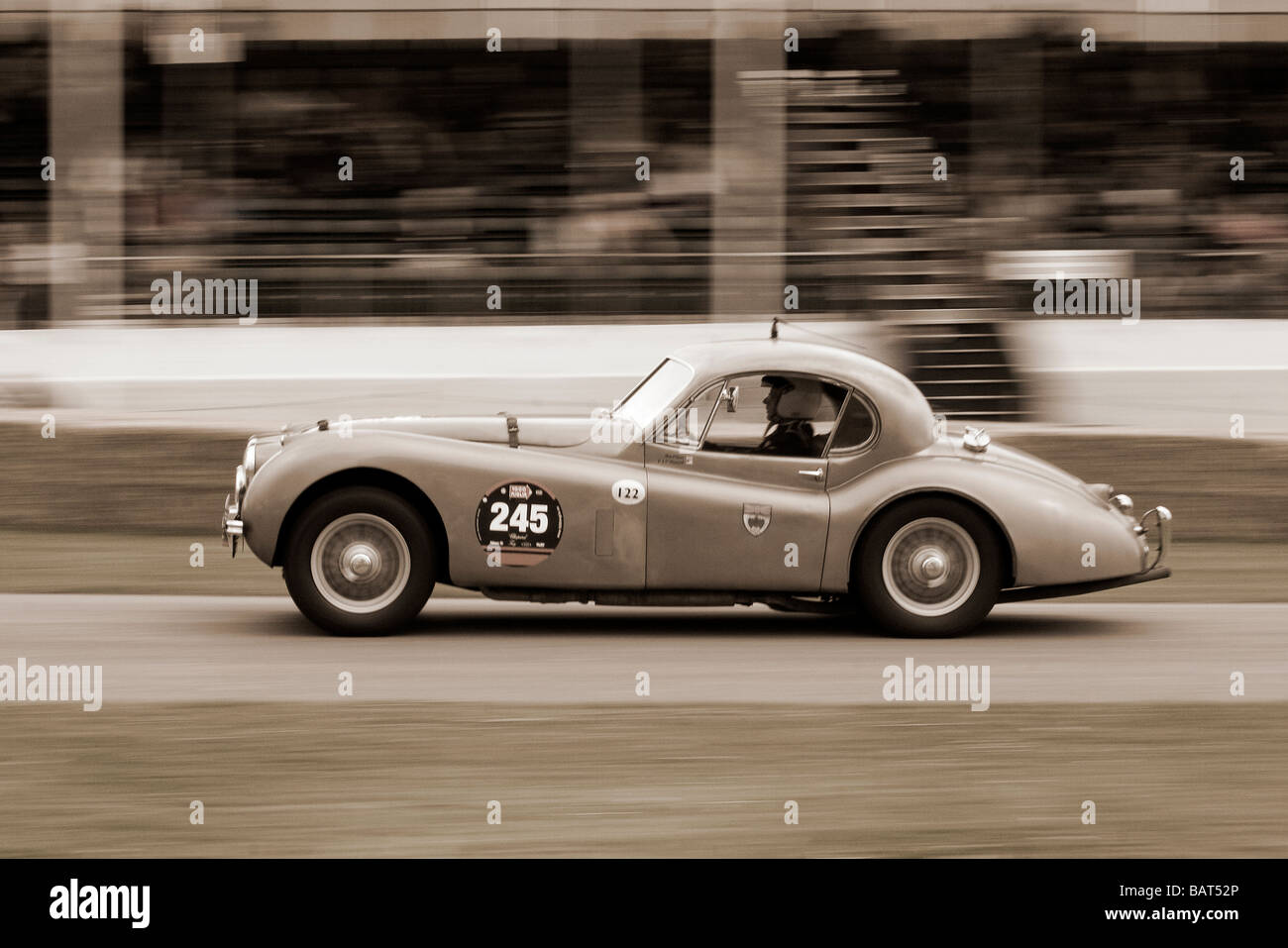 Course de Voitures anciennes au Goodwood Festival of Speed Banque D'Images