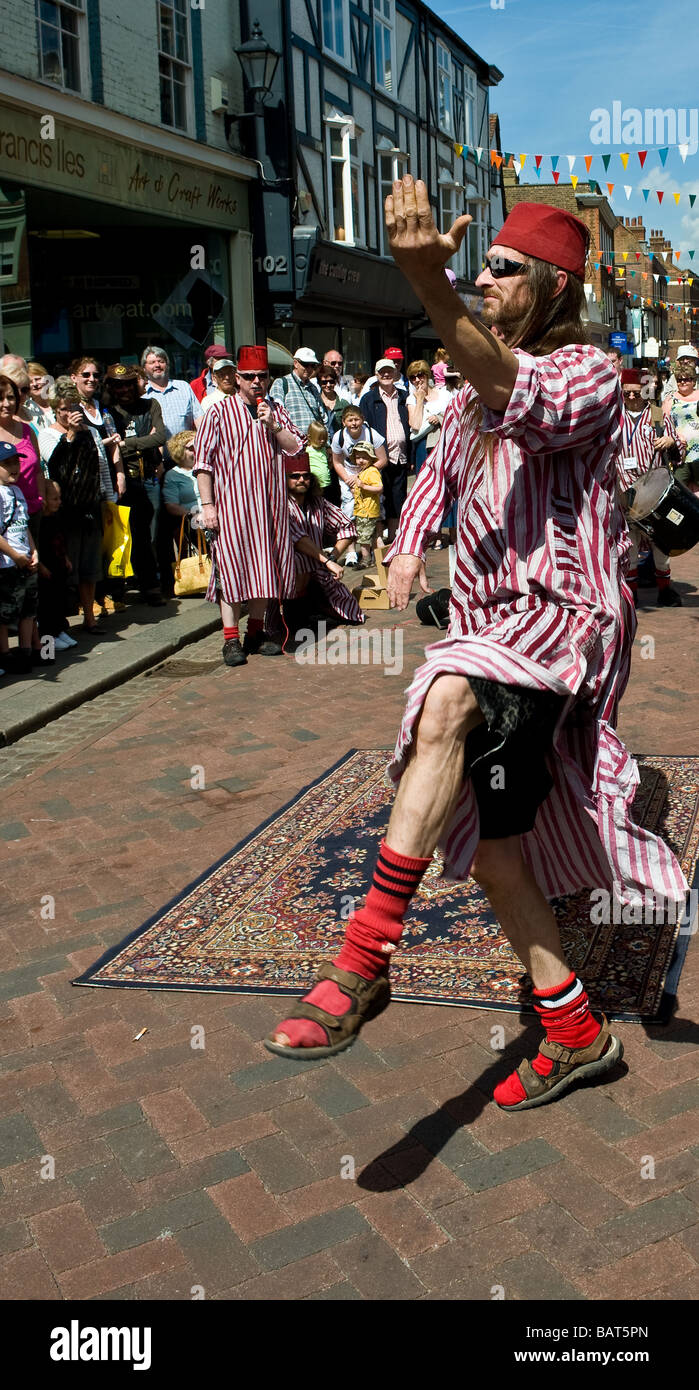 La fabuleuse scène Fezheads aux socs Festival Banque D'Images