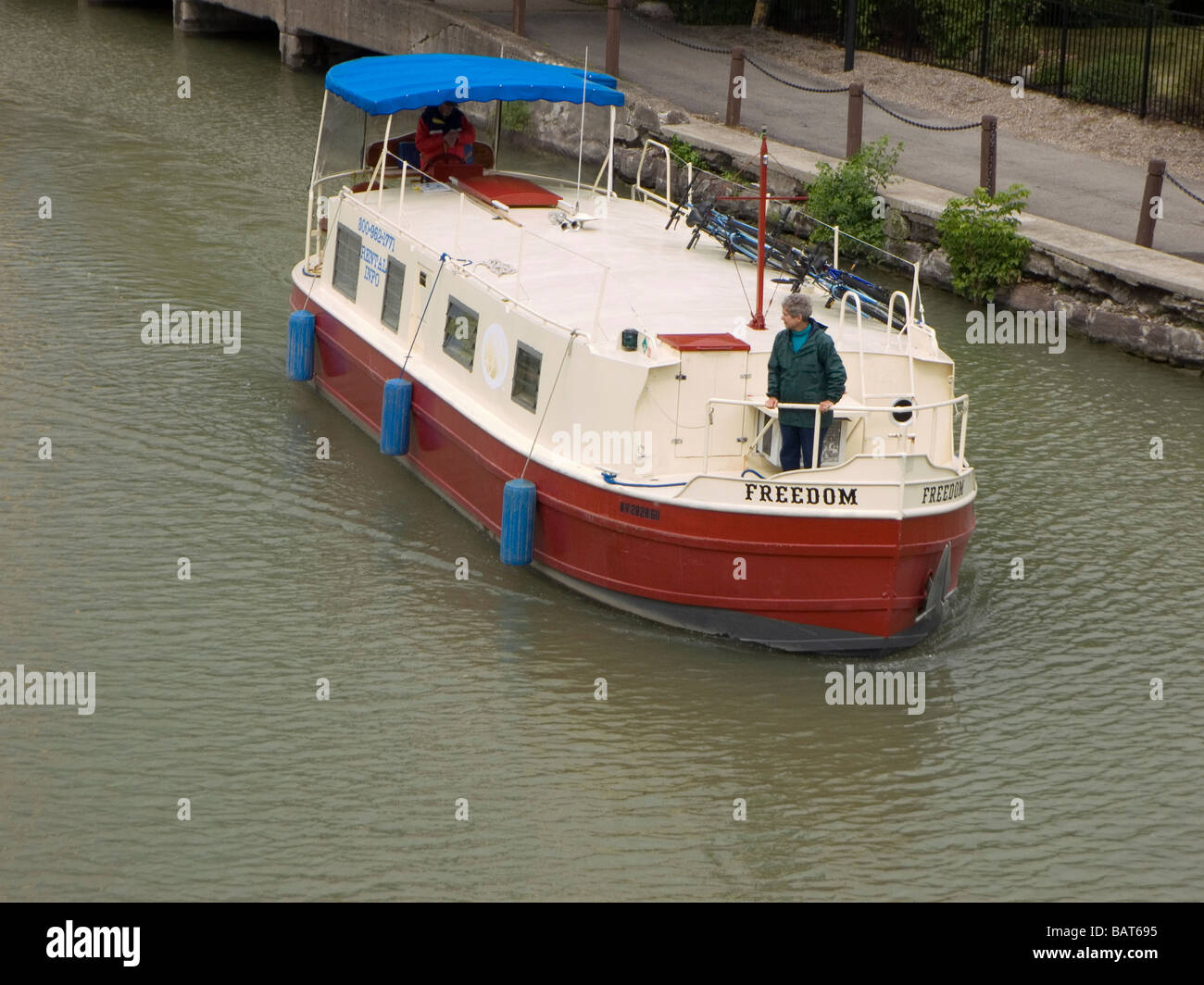 En vacances en bateau sur le canal Érié paquet Banque D'Images