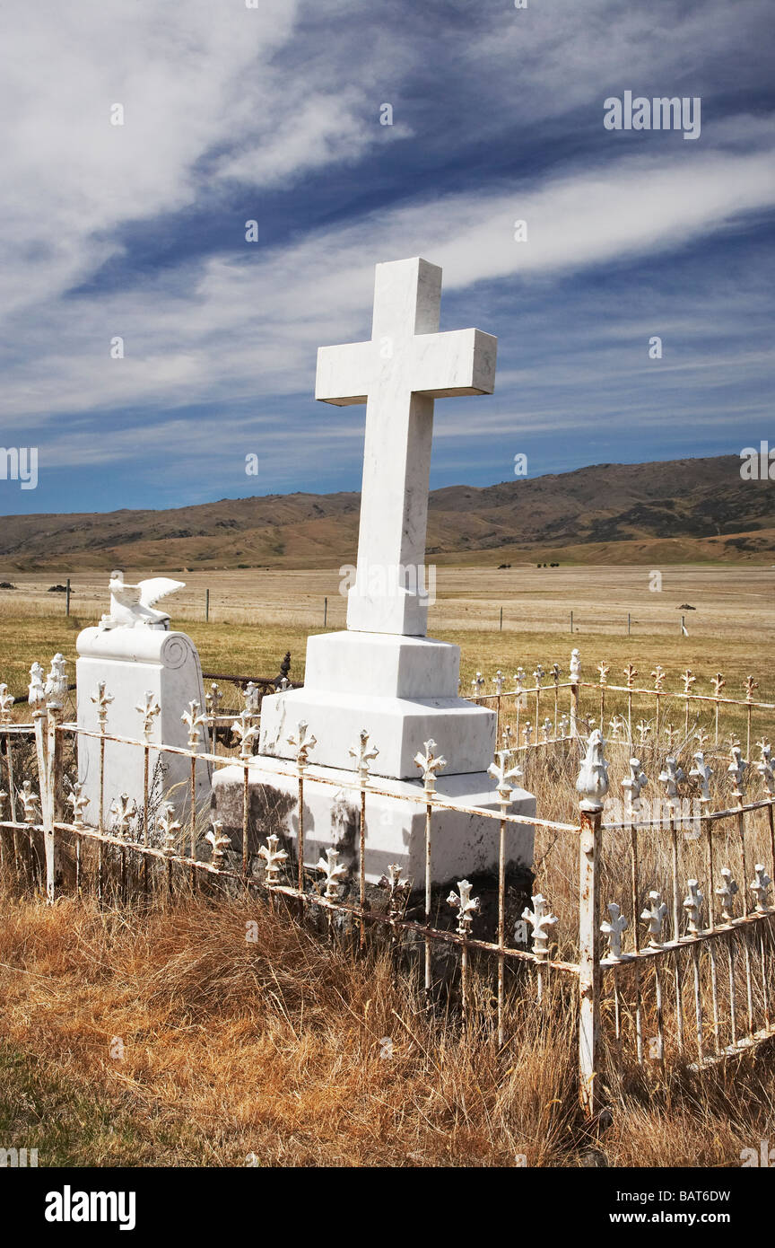 Cimetière de Nevis Nevis Valley Central Otago ile sud Nouvelle Zelande Banque D'Images