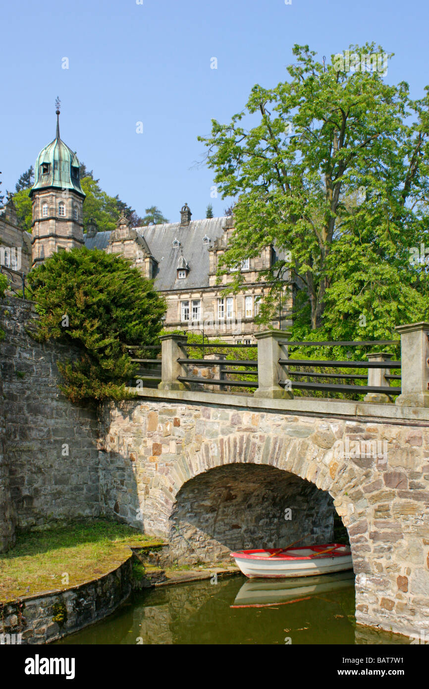 Haemelschenburg château près de Hamelin dans le Weser Hills en Allemagne Banque D'Images