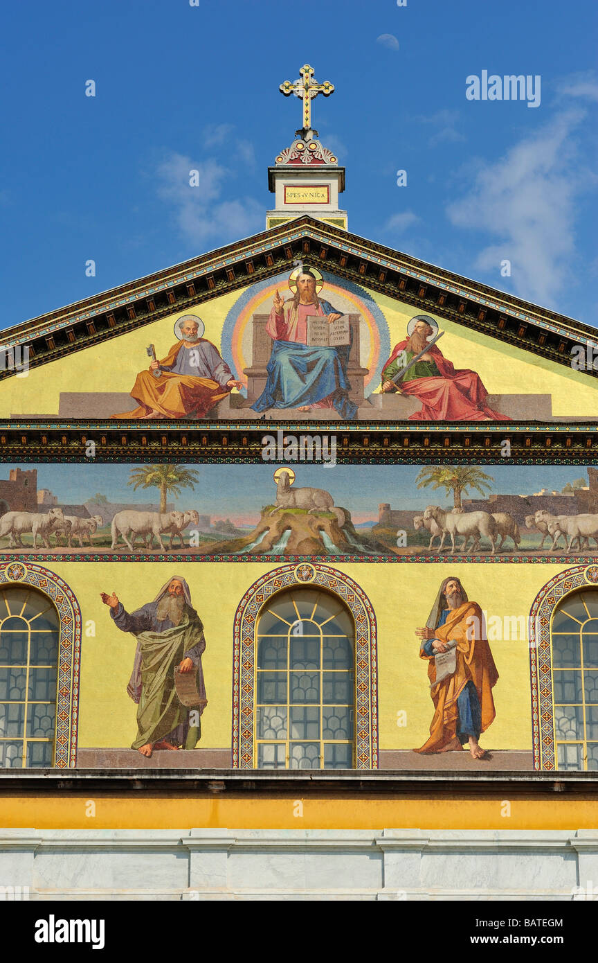 San Paolo fuori le mura, Rome, Latium, Italie Banque D'Images