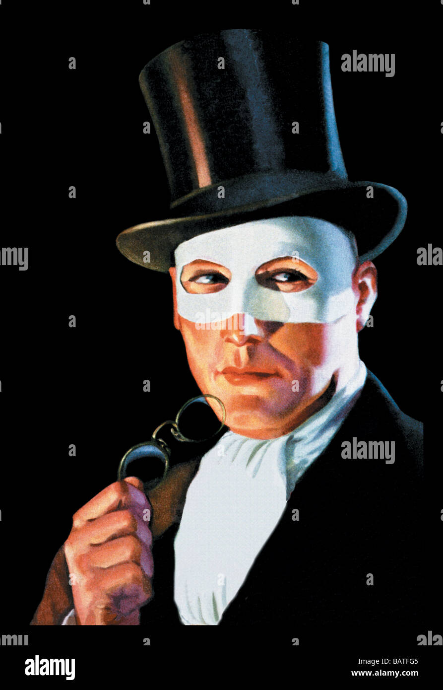 L'homme dans le masque Banque D'Images