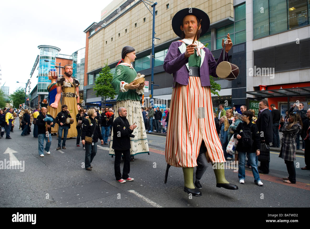 Découvrez les îles Baléares festival dans le centre-ville de Manchester UK Banque D'Images