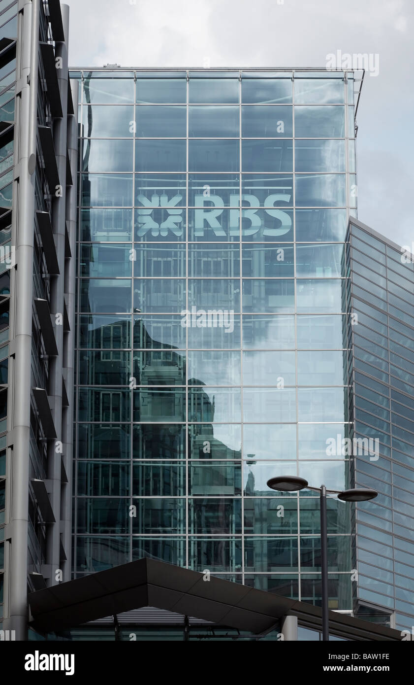 Royal Bank of Scotland RBS dans City of London Banque D'Images