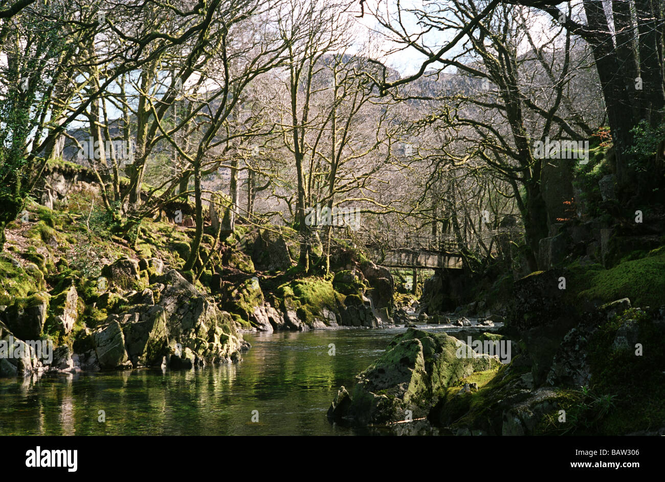 Rivière Esk au printemps. Banque D'Images