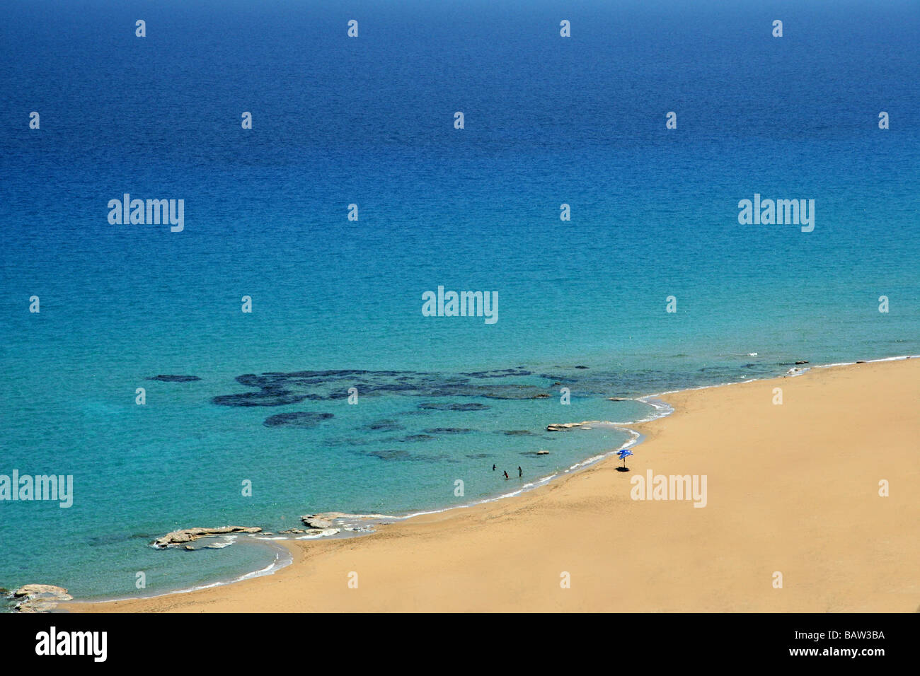 Cape Kasa Beach Chypre du nord de nidification pour les tortues marines en ponte de la Méditerranée Banque D'Images