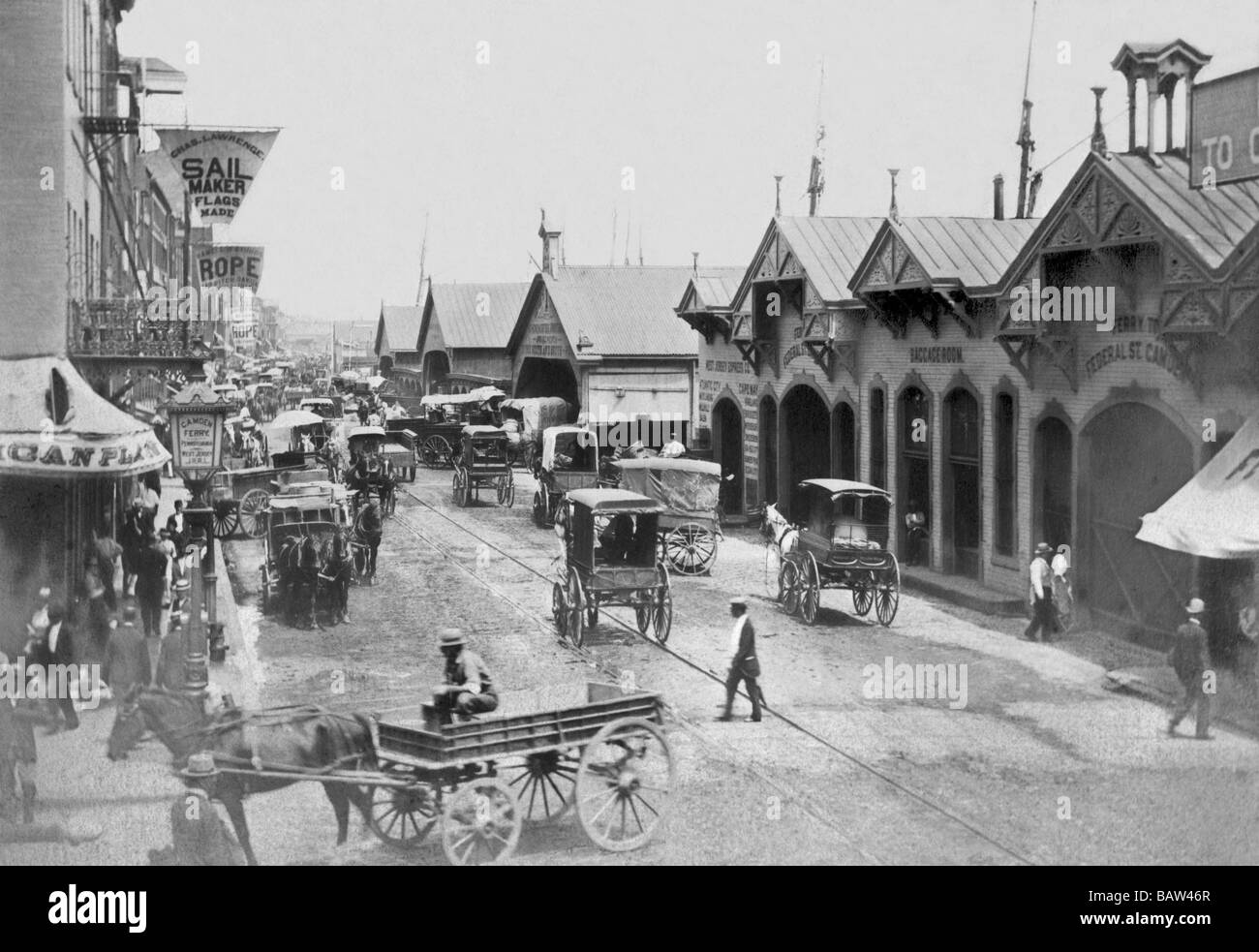 Delaware Avenue Port,Marché,Philadelphie PA Banque D'Images