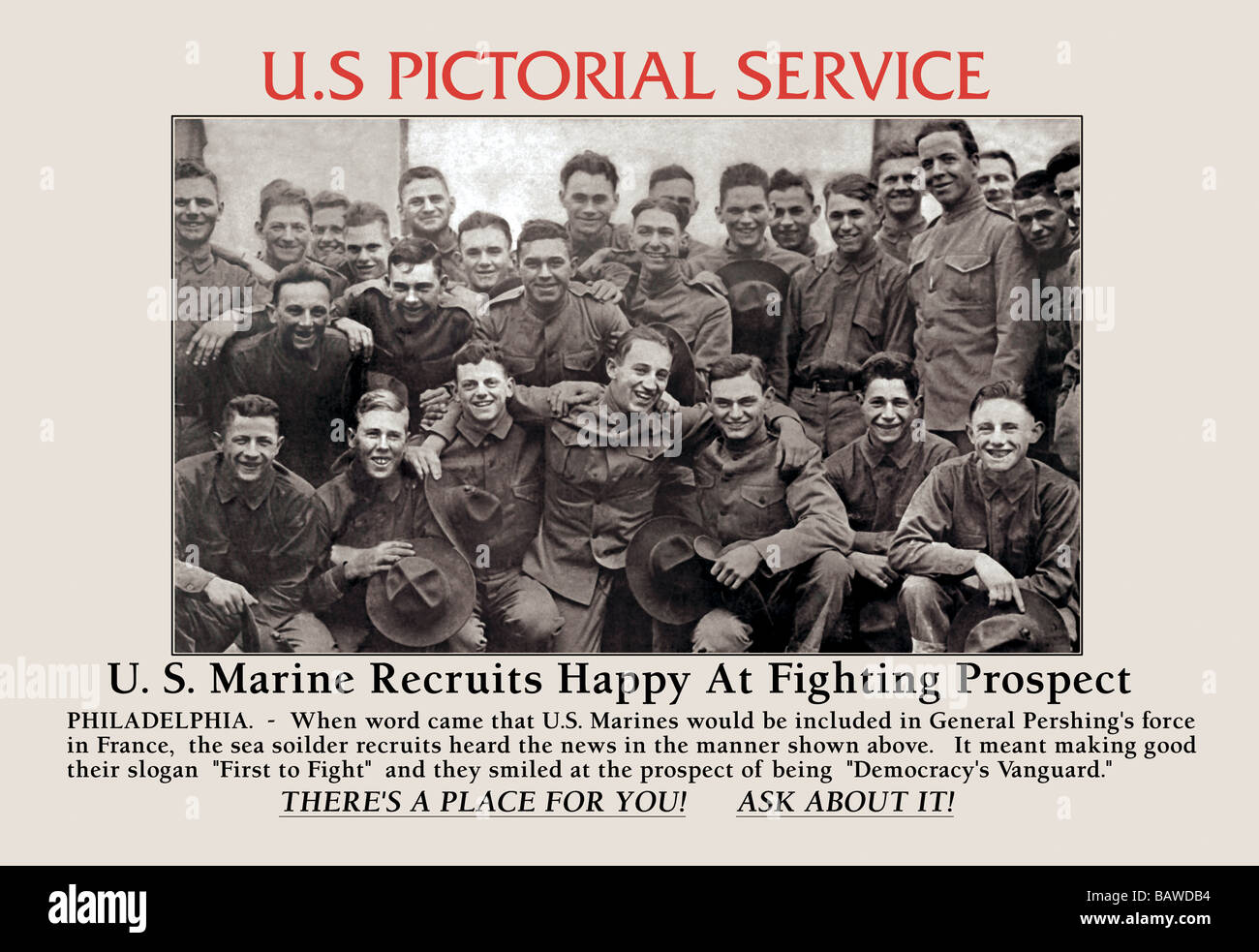 U.S. Marine recrute Banque D'Images