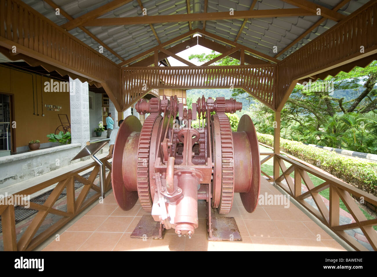 Vieux équipements miniers au musée des mines d'étain Sungei Lembing dans Pahang Malaisie Banque D'Images