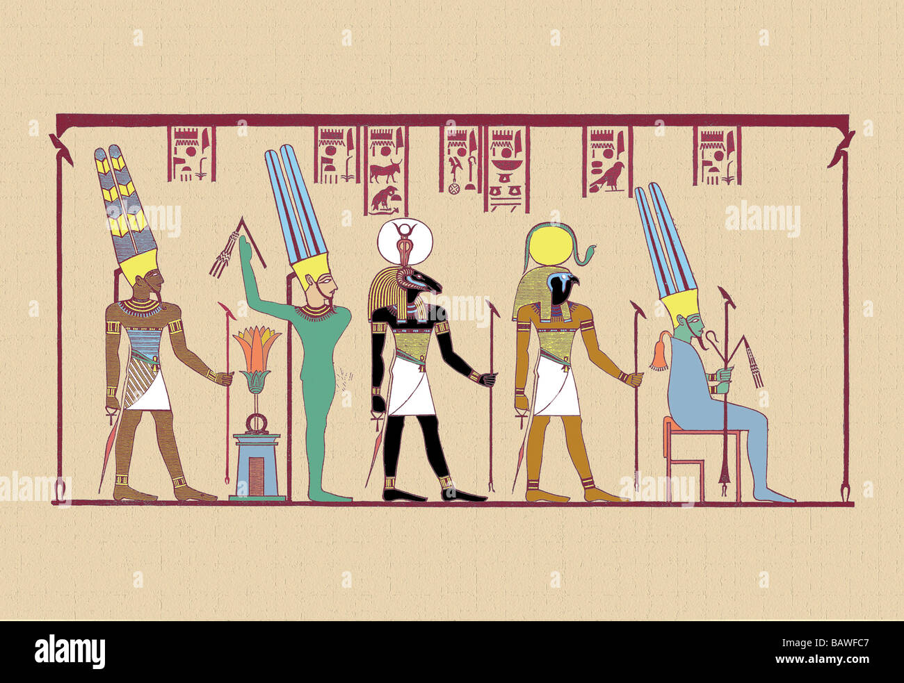 Amen-Ra,le roi des dieux Banque D'Images