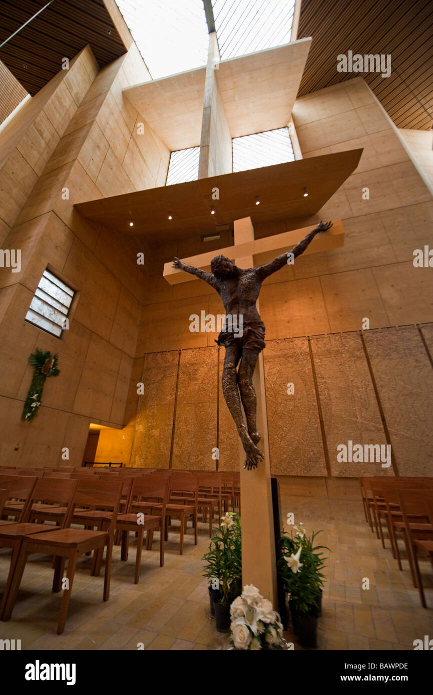 Intérieur de la cathédrale de dame des anges dans le centre-ville de Los Angeles Banque D'Images