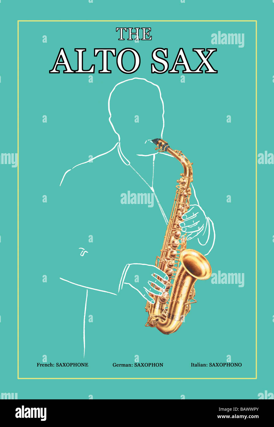 Le Saxophone Alto Banque D'Images