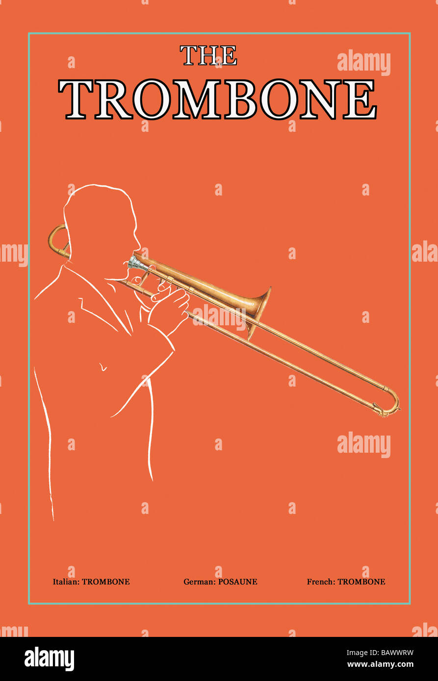 Le trombone Banque D'Images