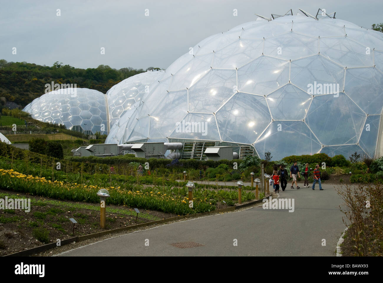 Les Conservatoires biome à Eden Project Banque D'Images