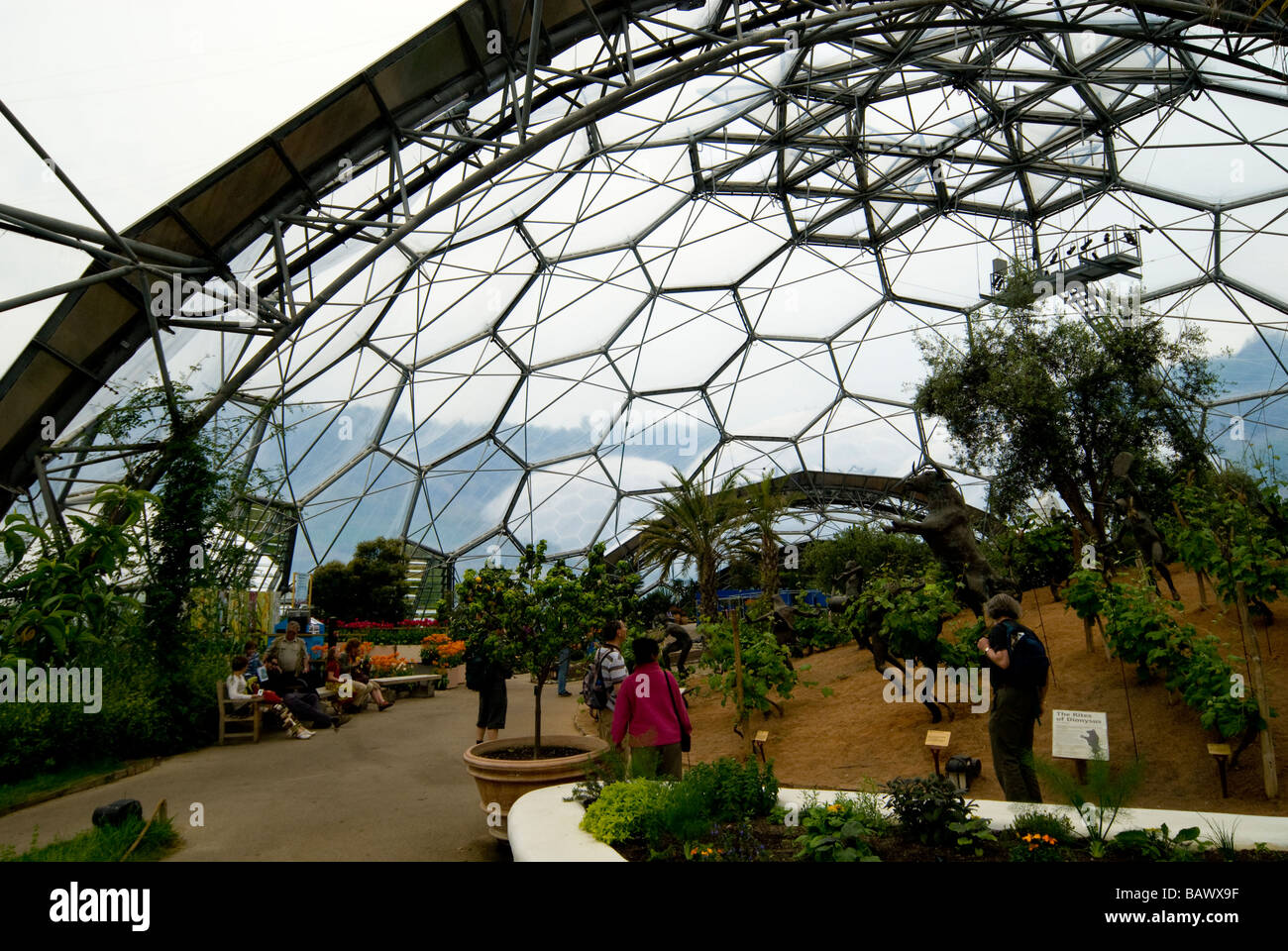 Les Conservatoires biome à Eden Project Banque D'Images