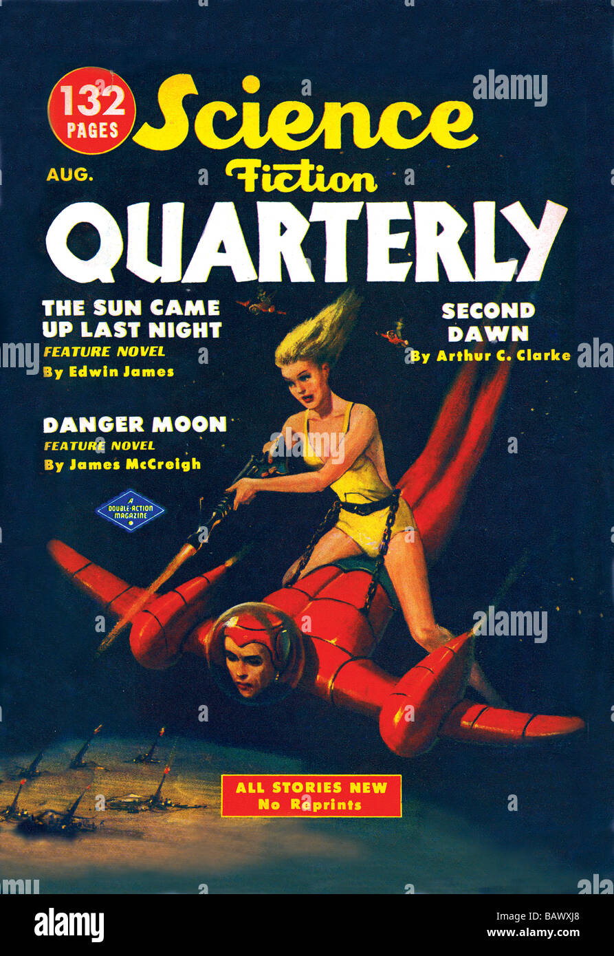 La Science Fiction Quarterly : Semences d'insécurité Banque D'Images
