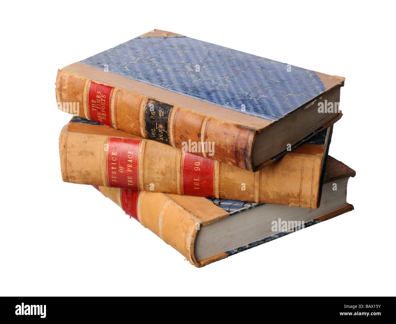 Vieux livres de droit Banque D'Images
