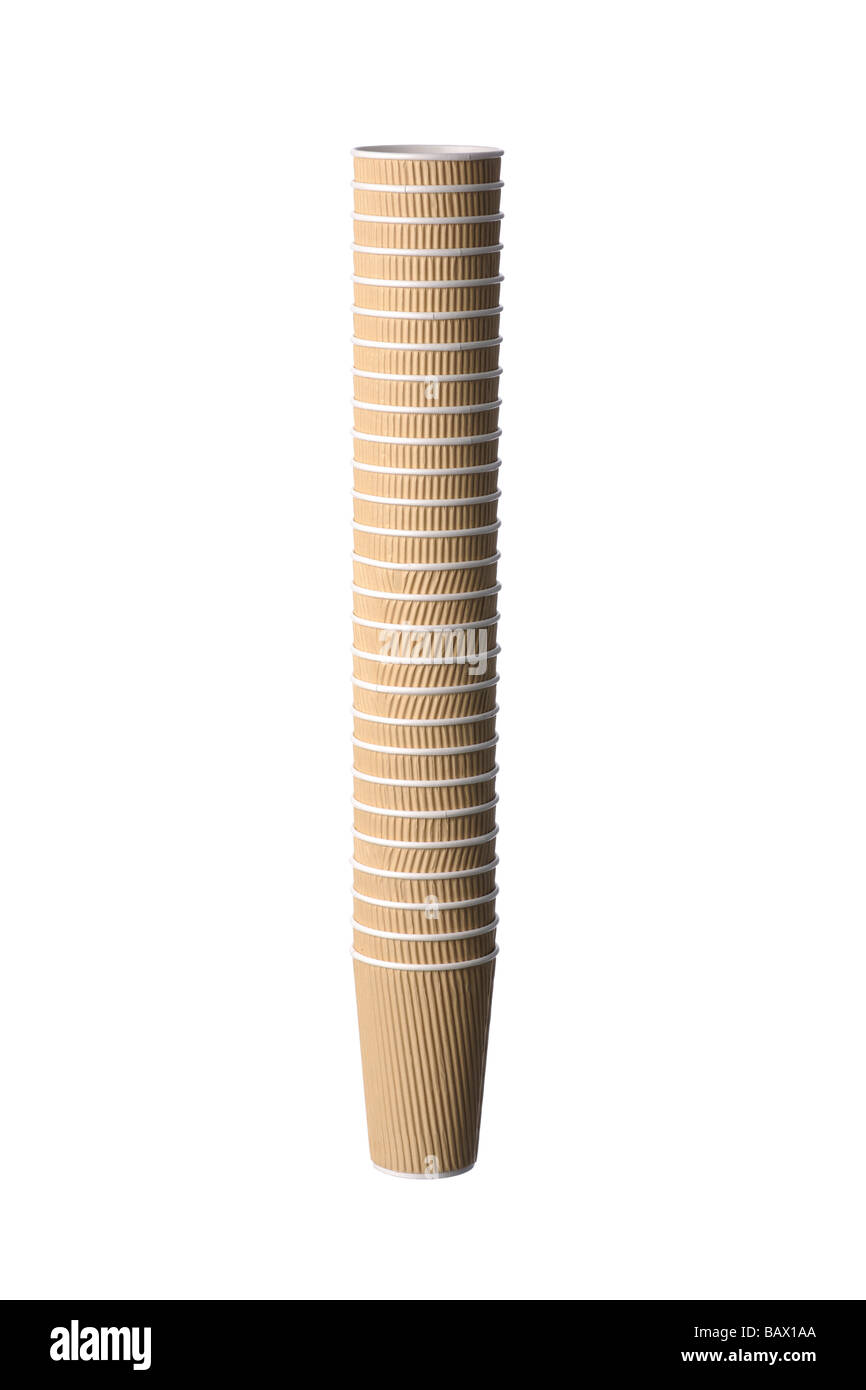 Papier recyclé à emporter café tasse Banque D'Images