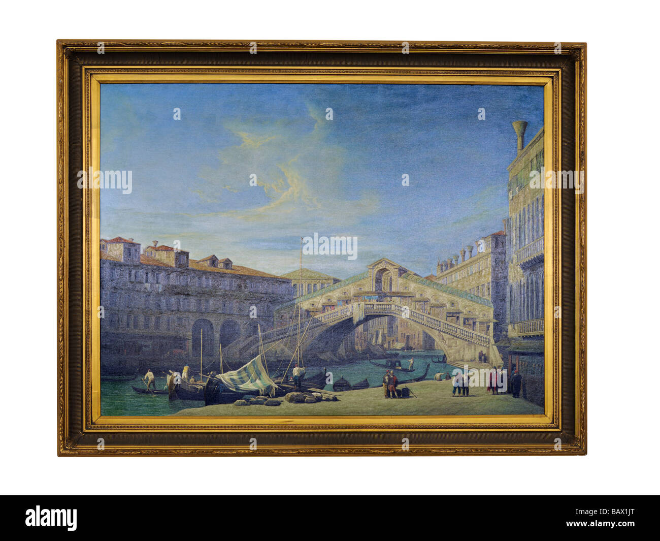La peinture du pont du Rialto Banque D'Images