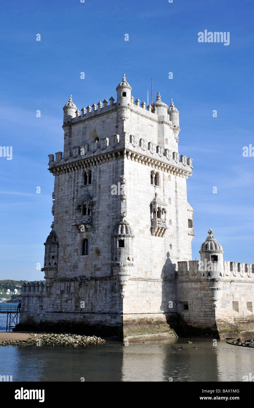 Tour de Belem Lisbonne Lisboa Portugal Banque D'Images