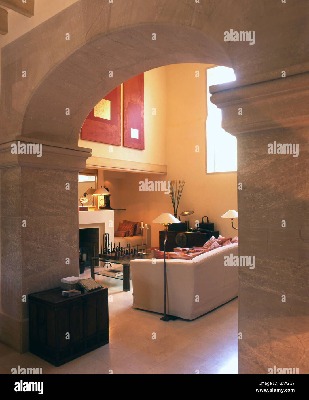 En vue d'un salon Banque D'Images