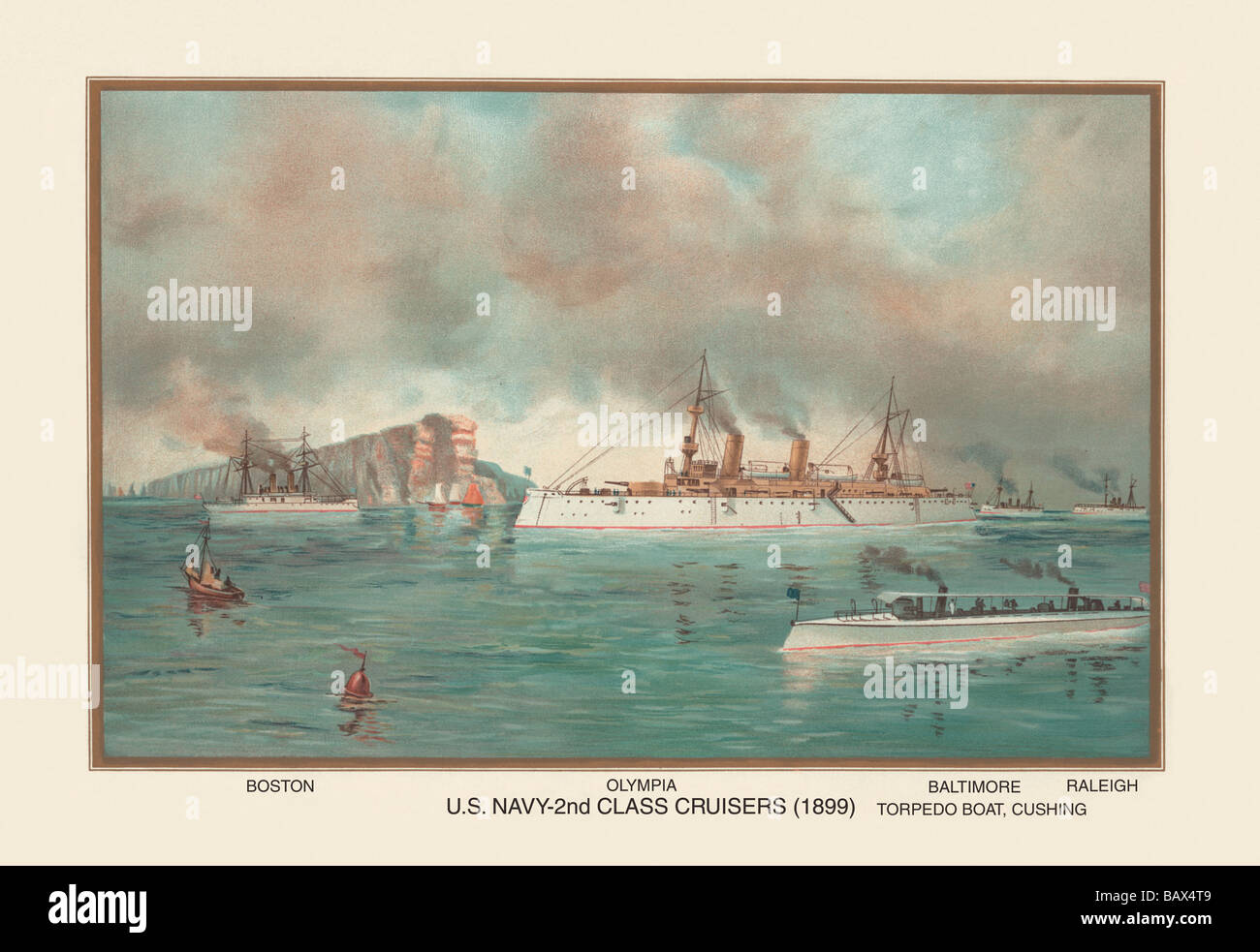 2e classe de croiseurs de la marine américaine (1899) - Olympia Banque D'Images