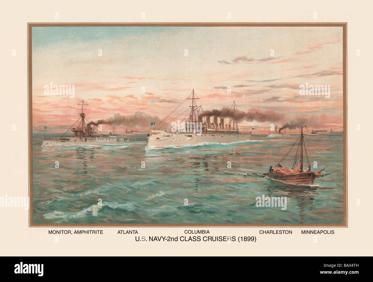 2e classe de croiseurs de la marine américaine (1899) - Colombie Banque D'Images