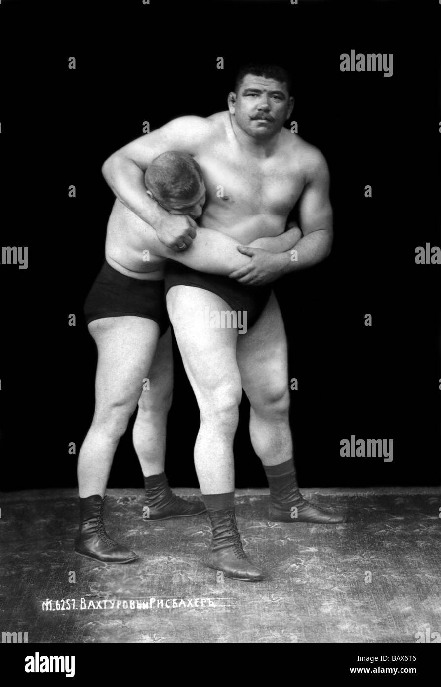 Wrestling Headlock Banque D'Images