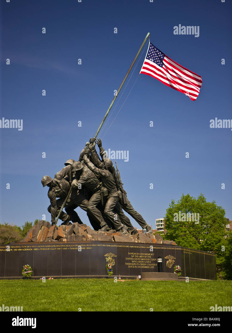 ARLINGTON VIRGINIA USA United States Marine Corps War Memorial Banque D'Images