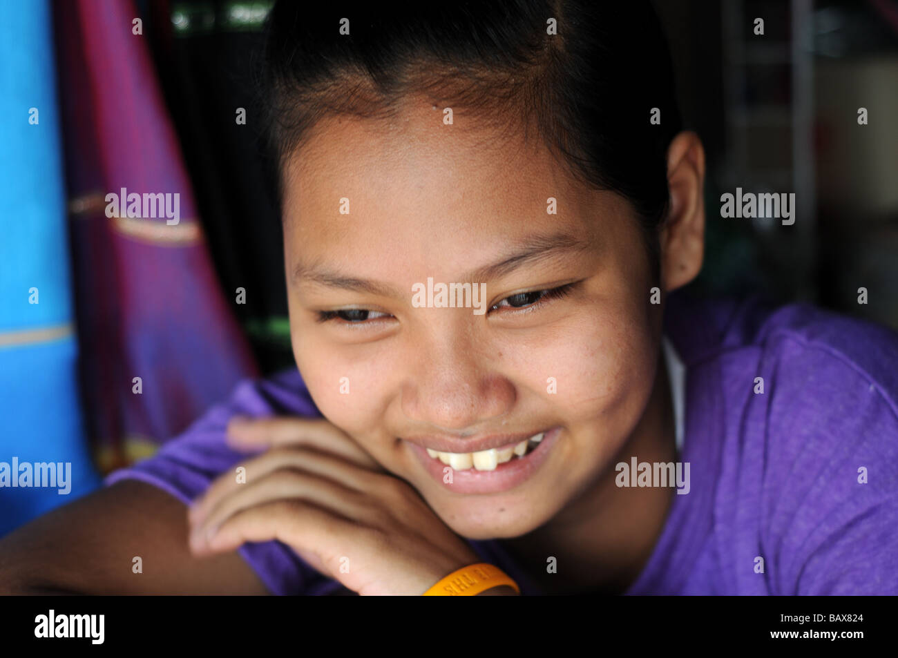 Girl à thong pha phum Thaïlande Banque D'Images