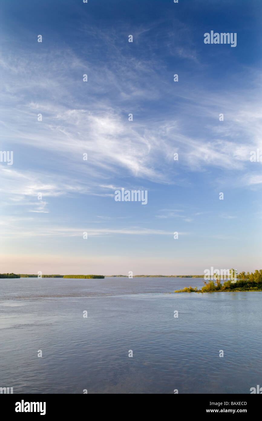 Mississippi River, Warfiled Point Park, comté de Washington, le Mississippi Banque D'Images