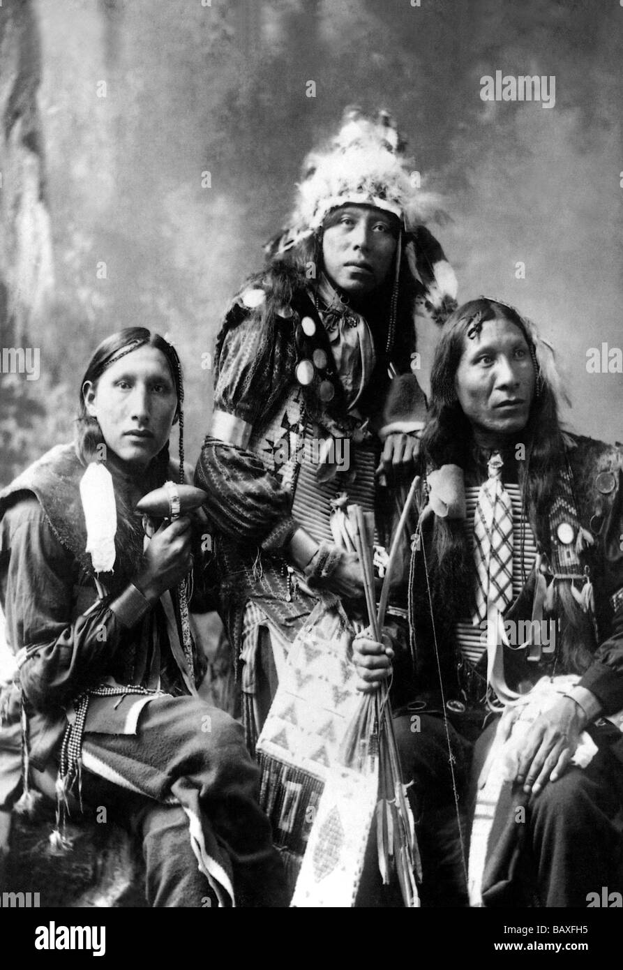 Native American 'Société' Portrait Banque D'Images