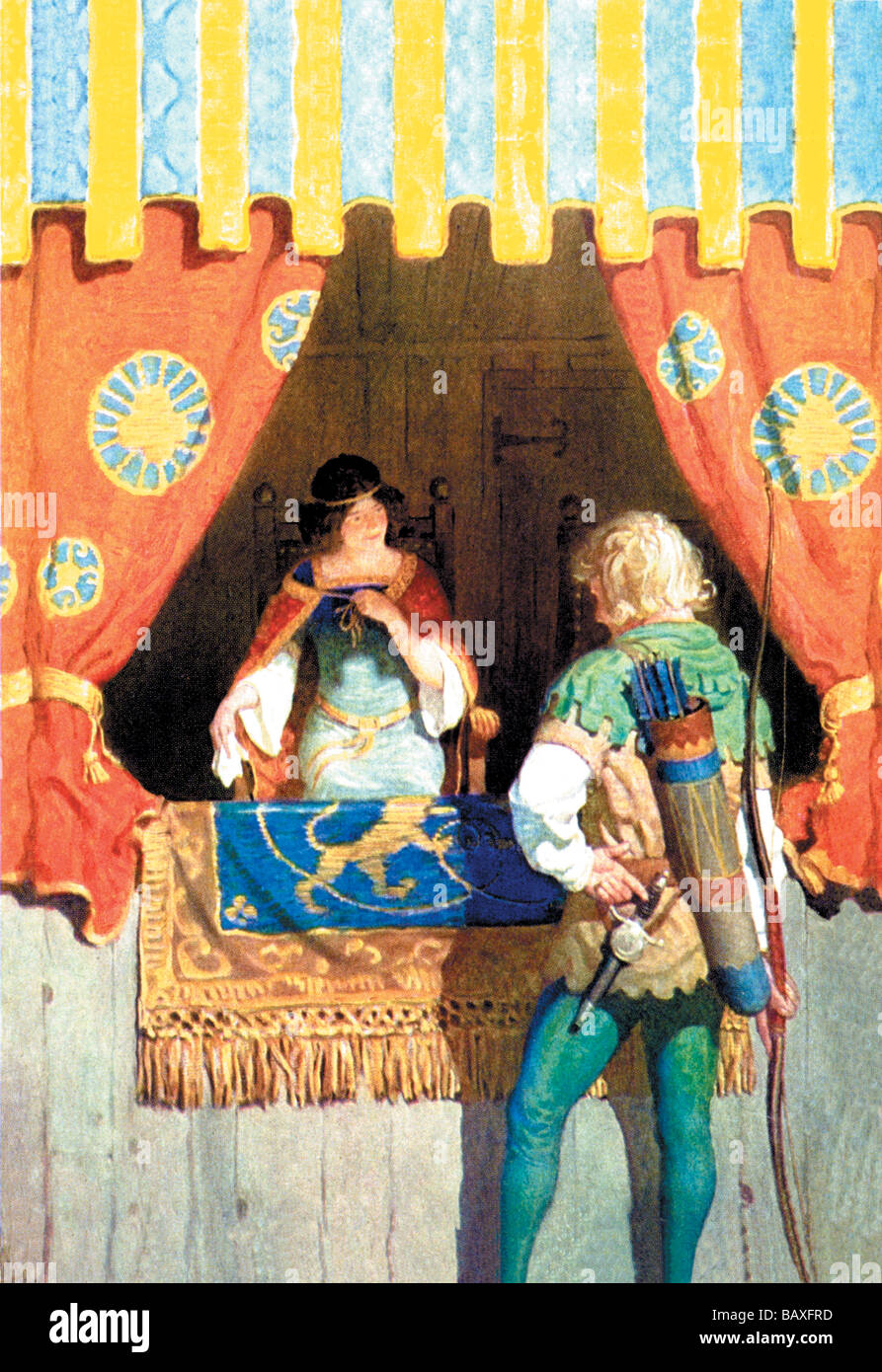 Robin des Bois et Marianne Banque D'Images