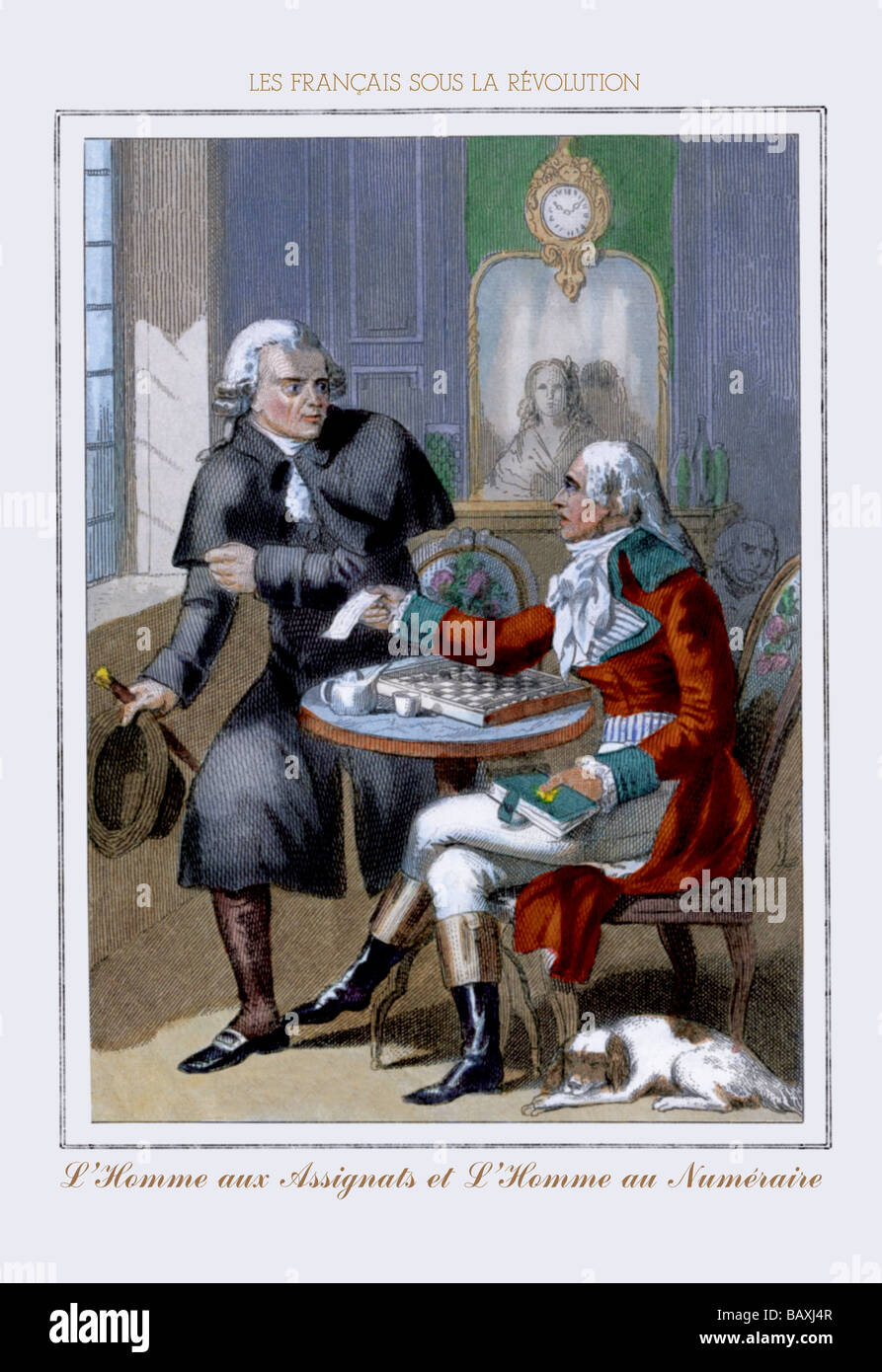 Éventail Ancien époque Révolutionnaire – Trompe L'œil Assignats, Pièce Historique France