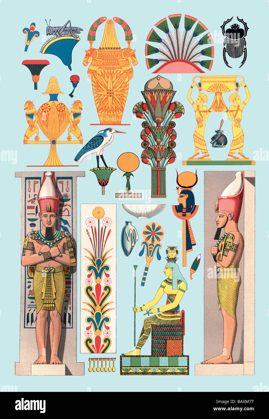 La conception égyptienne # 1 Banque D'Images