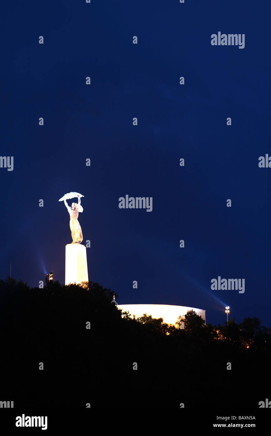 La Citadelle et le Monument de la liberté, Budapest, Hongrie Banque D'Images