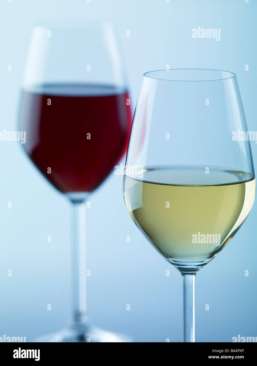 Verres de vin Banque D'Images