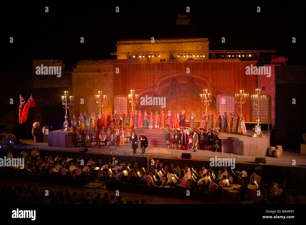 L'Opéra d'un bal masqué de Verdi, Pafos Aphrodite Festival, opéra de Verdi Un Ballo in Maschera, par le Théâtre Mariinski Theatr Banque D'Images