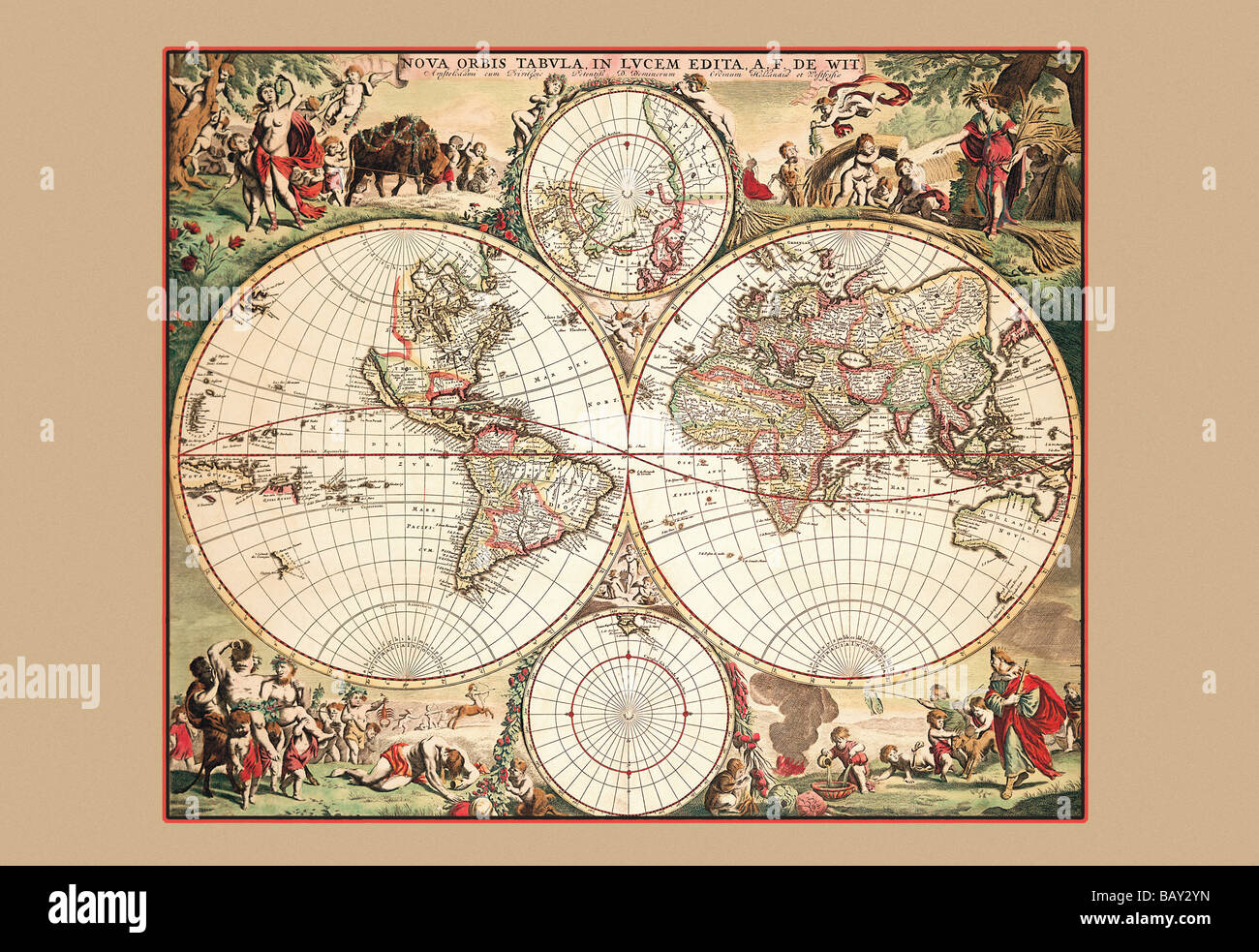 Nova Orbis Tabula Banque D'Images