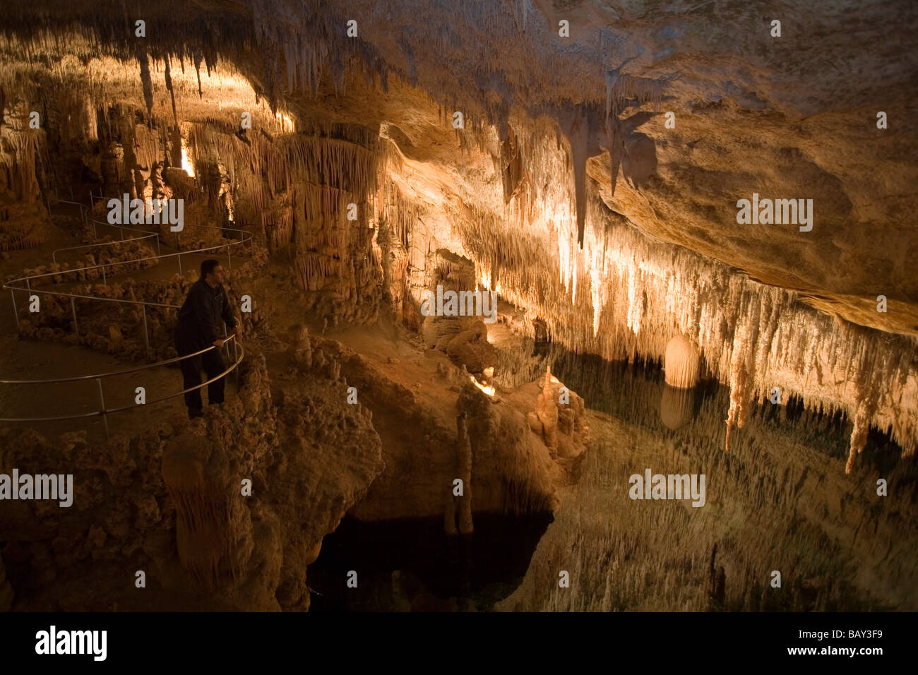 Cuevas del Drach Cave (Grotte du Dragon), Porto Cristo, Majorque, Îles Baléares, Espagne Banque D'Images