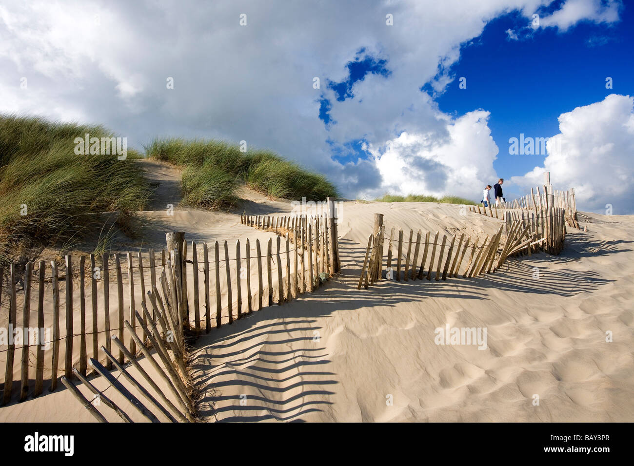 Dunes de sable de Camber Sands, Kent, Angleterre, Europe Banque D'Images