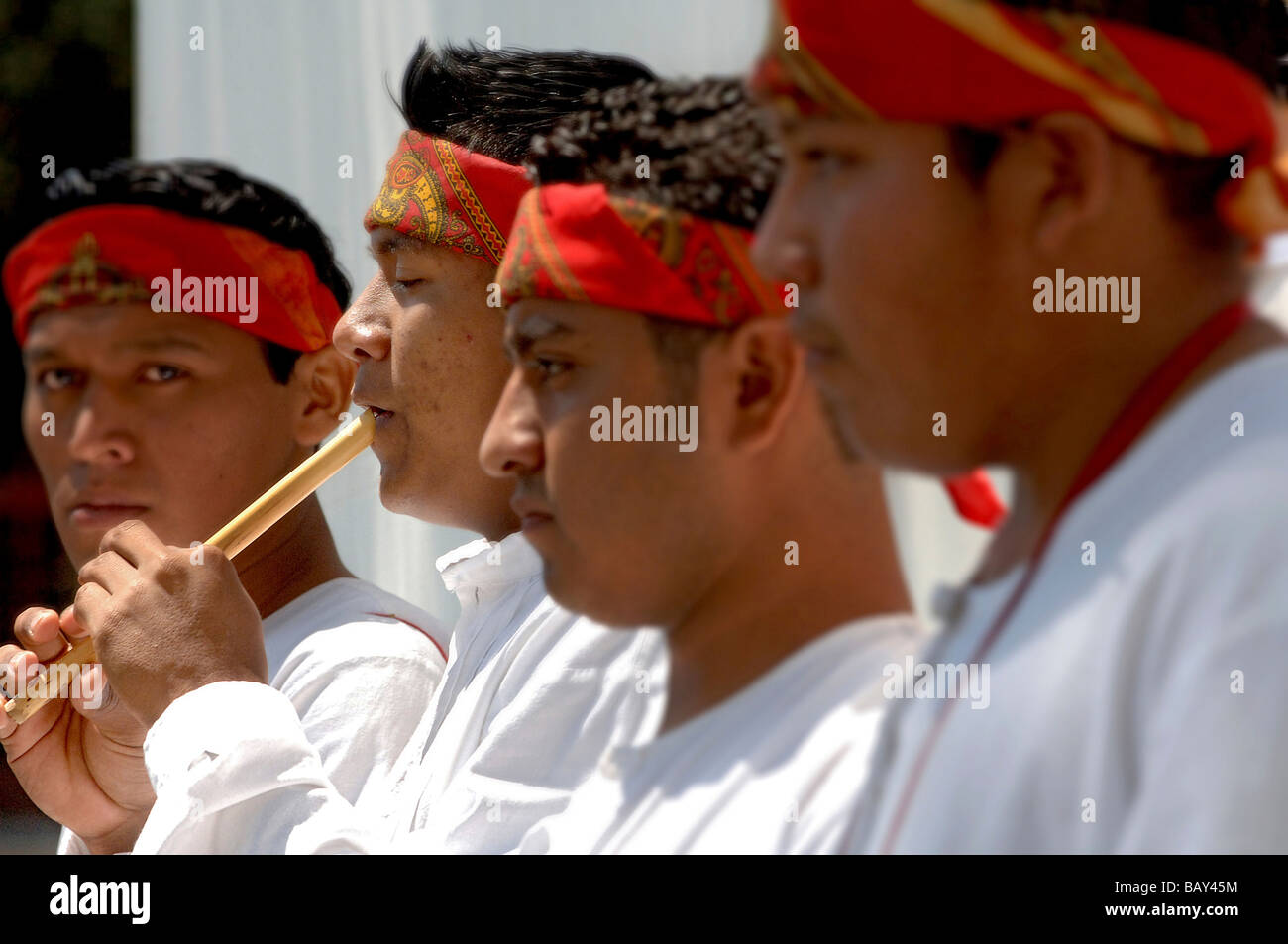 Les musiciens en Oaxáca, Mexique Banque D'Images