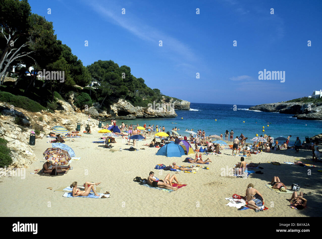 Cala Esmeralda, Cala d'Or, Majorque, Espagne Banque D'Images