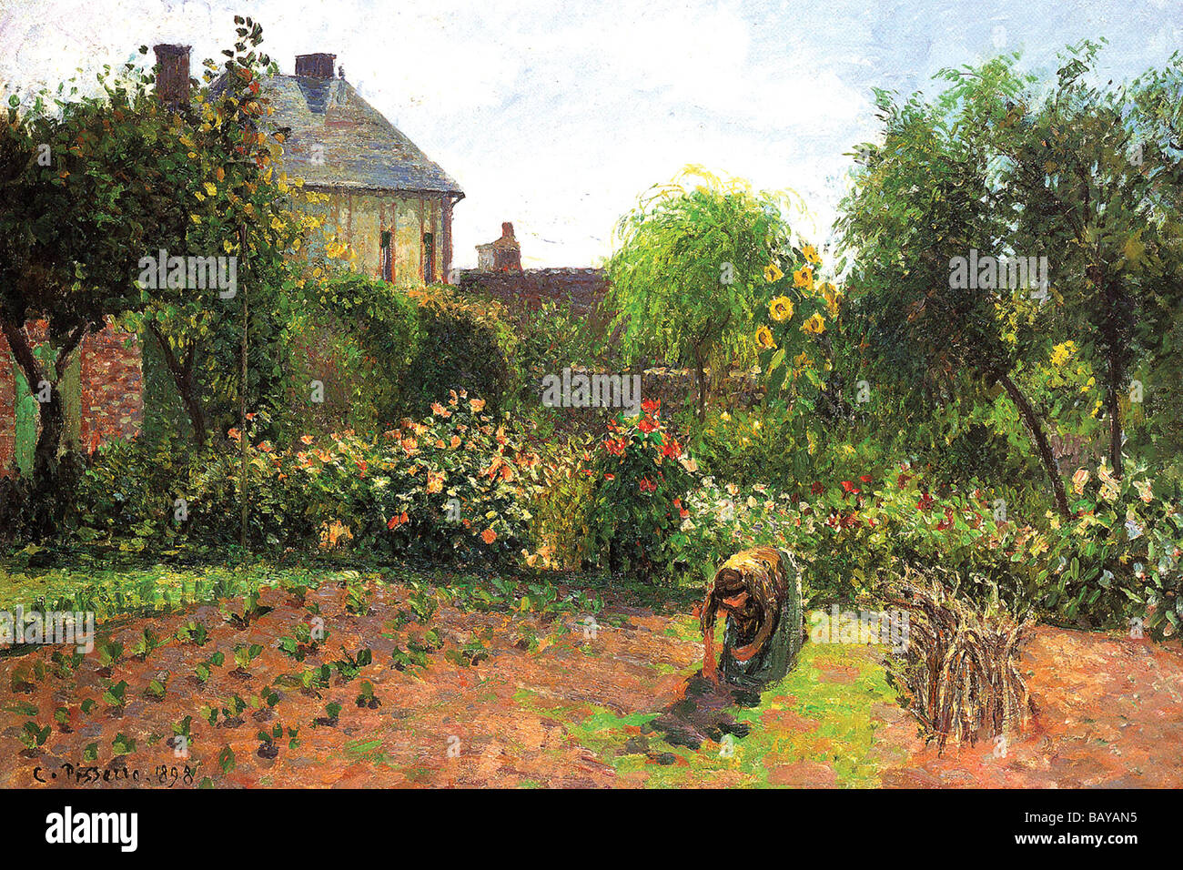 L'artiste jardin à Eragny Banque D'Images