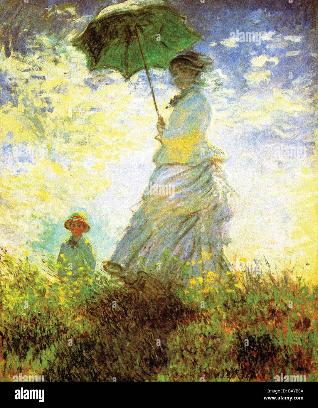 Madame Monet et son fils Banque D'Images