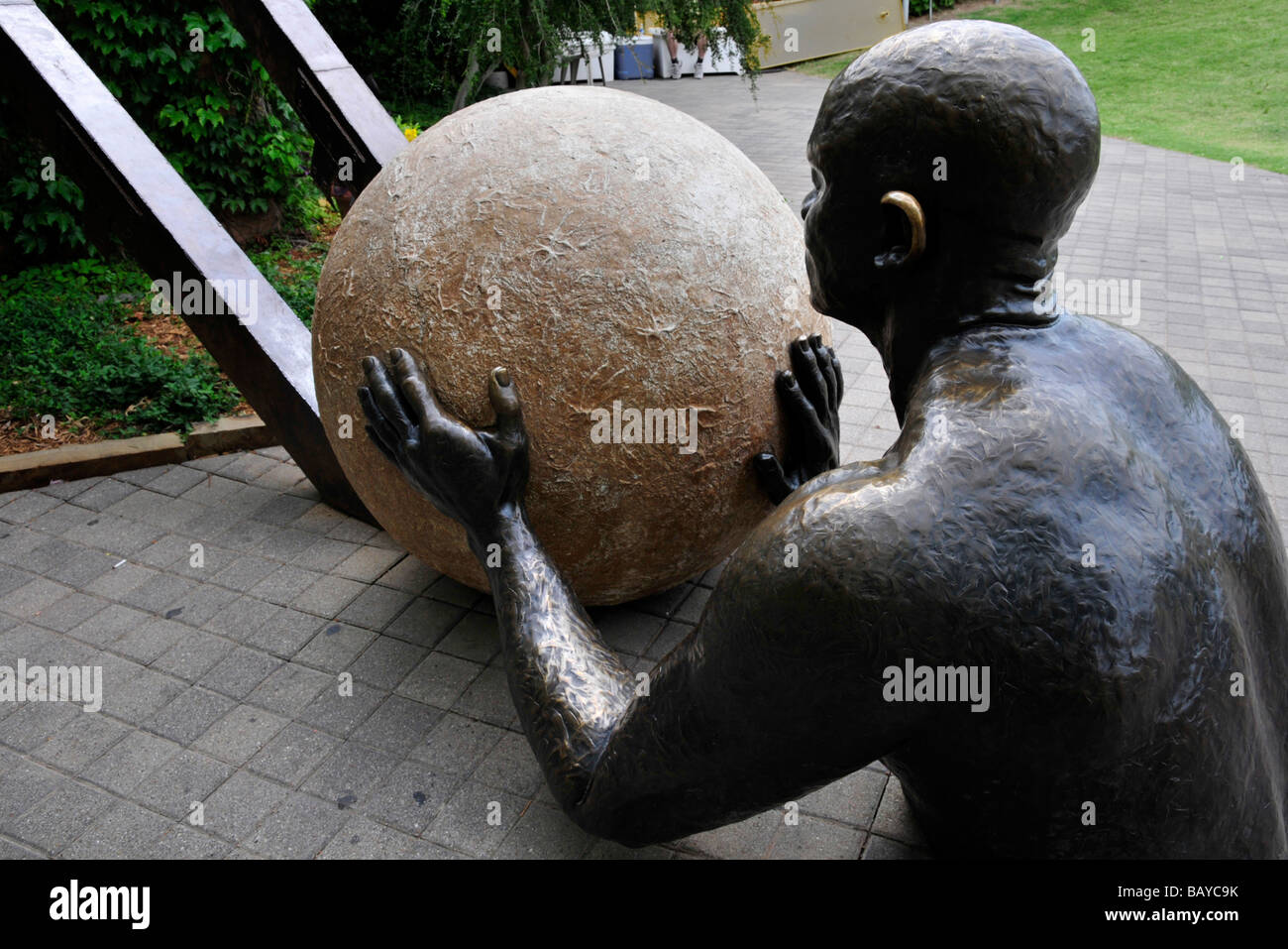 Galets à billes montée fait de son mieux dans l'Oklahoma City Bricktown Banque D'Images