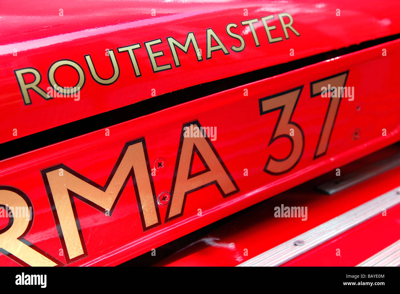 Routemaster bus rouge de Londres, London bus Banque D'Images