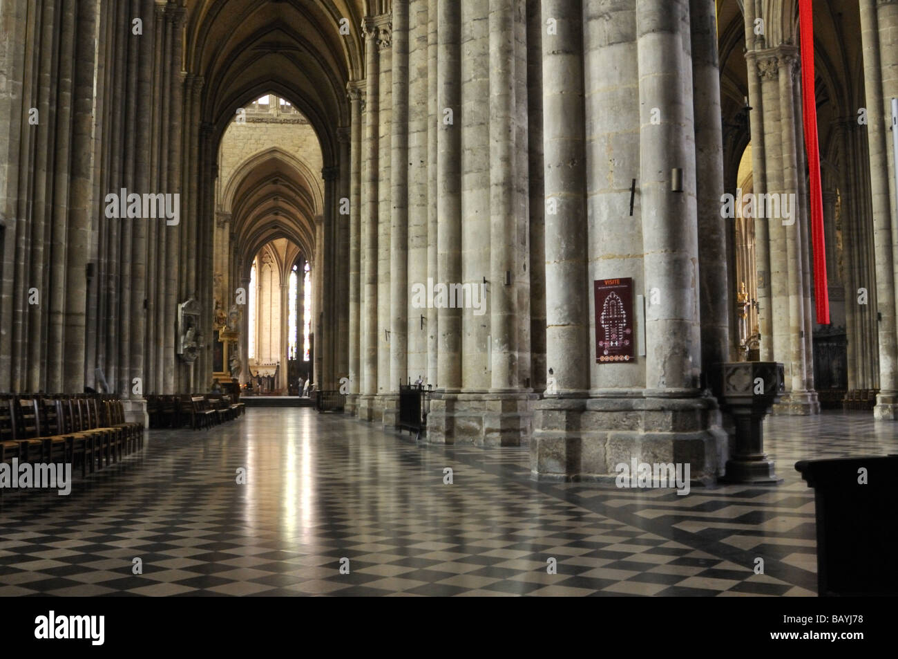 Cathédrale de Notre Dame d'Amiens en France est un site du patrimoine mondial de l'UNESCO. Banque D'Images