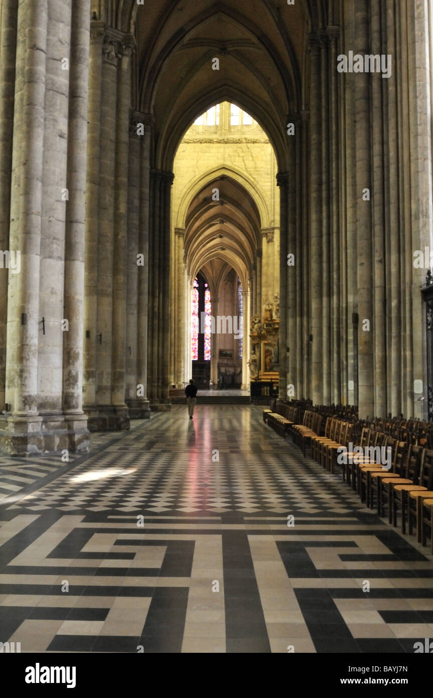 Cathédrale de Notre Dame d'Amiens en France est un site du patrimoine mondial de l'UNESCO. Banque D'Images